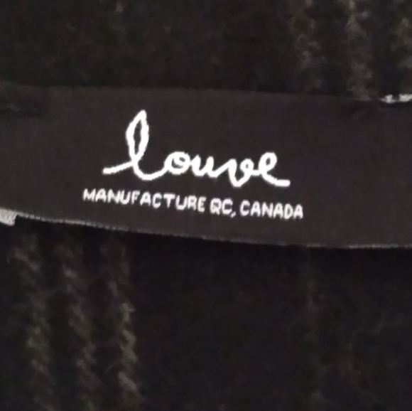 Wool Overshirt/Shacket - BLACK and GREY PLAID -  Made in Québec - Picture 9 of 10